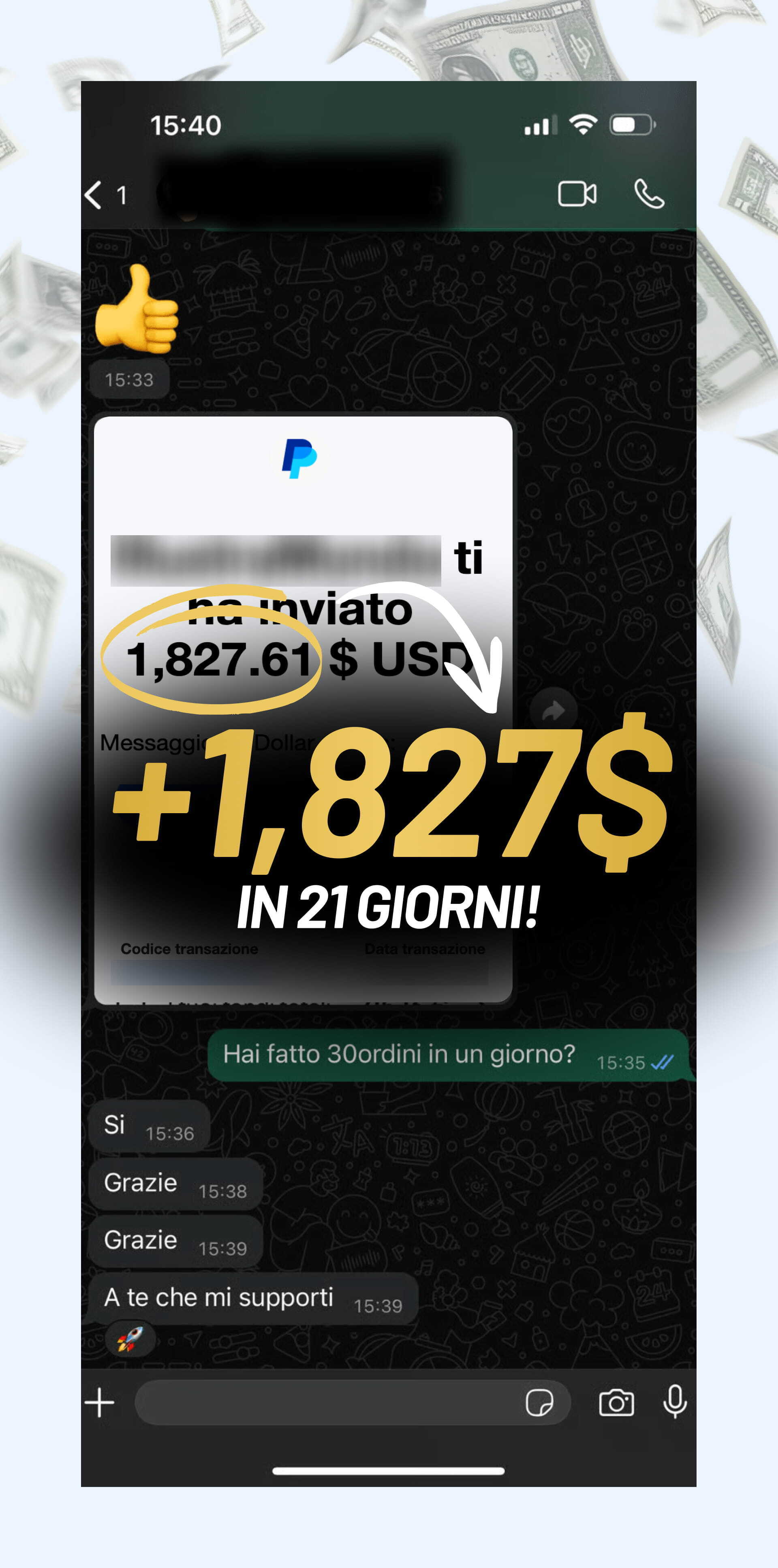 Risultato ottenuto da uno studente